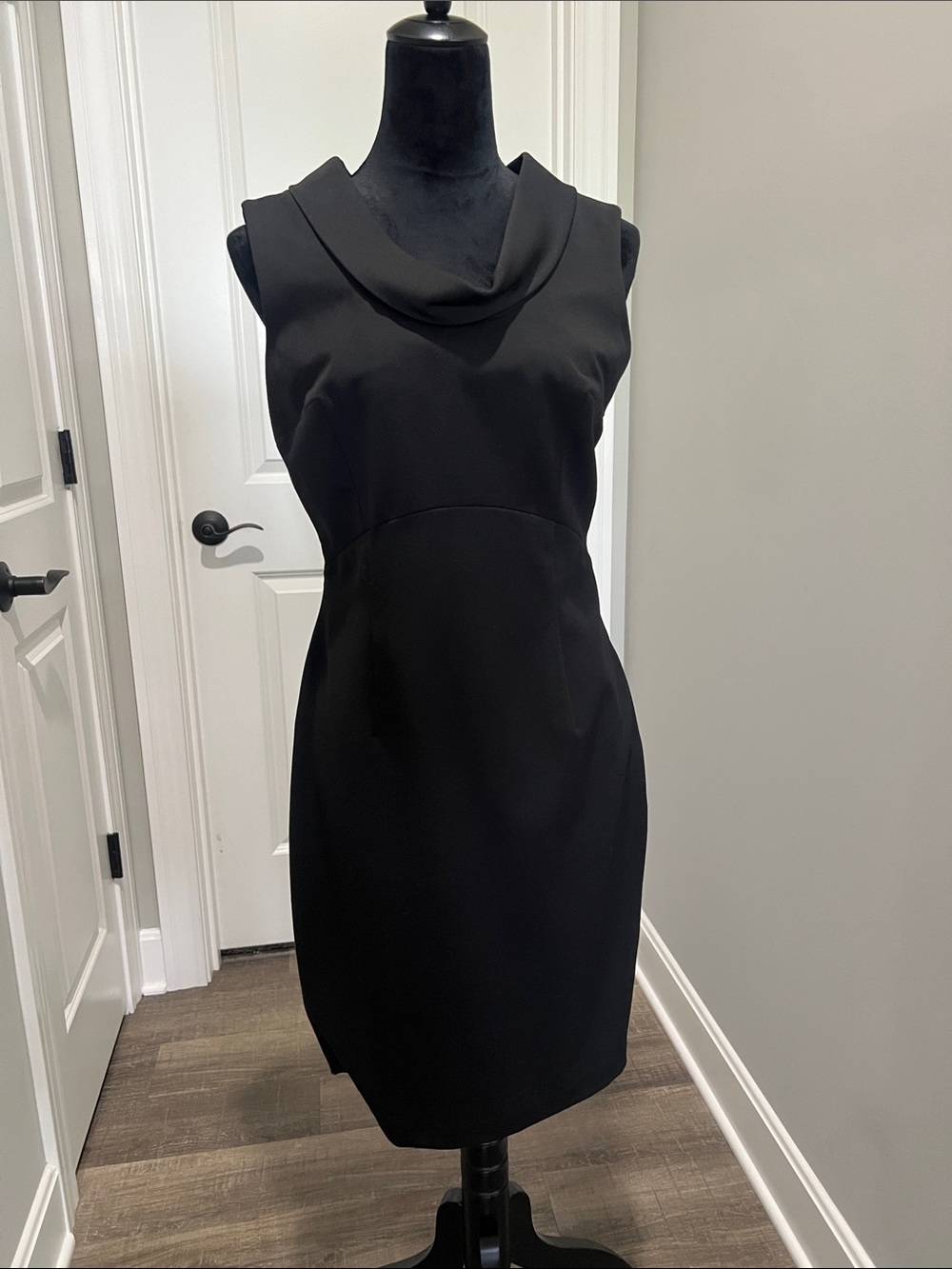 The Limited Black Sleeveless Cowl Neck Sheath Dress